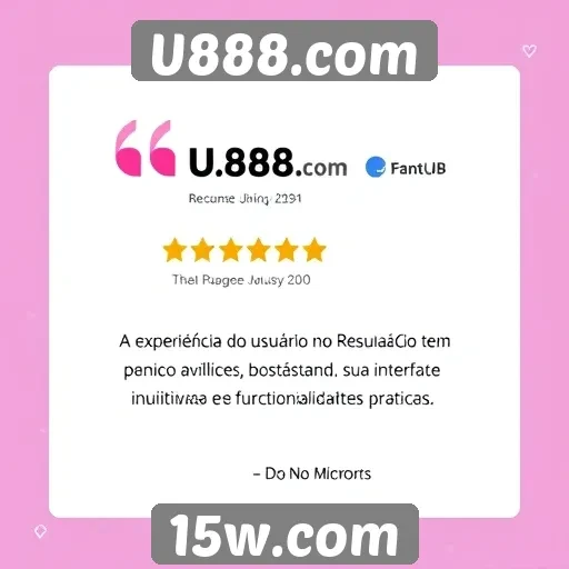 Experiência do usuário no U888.com é elogiada